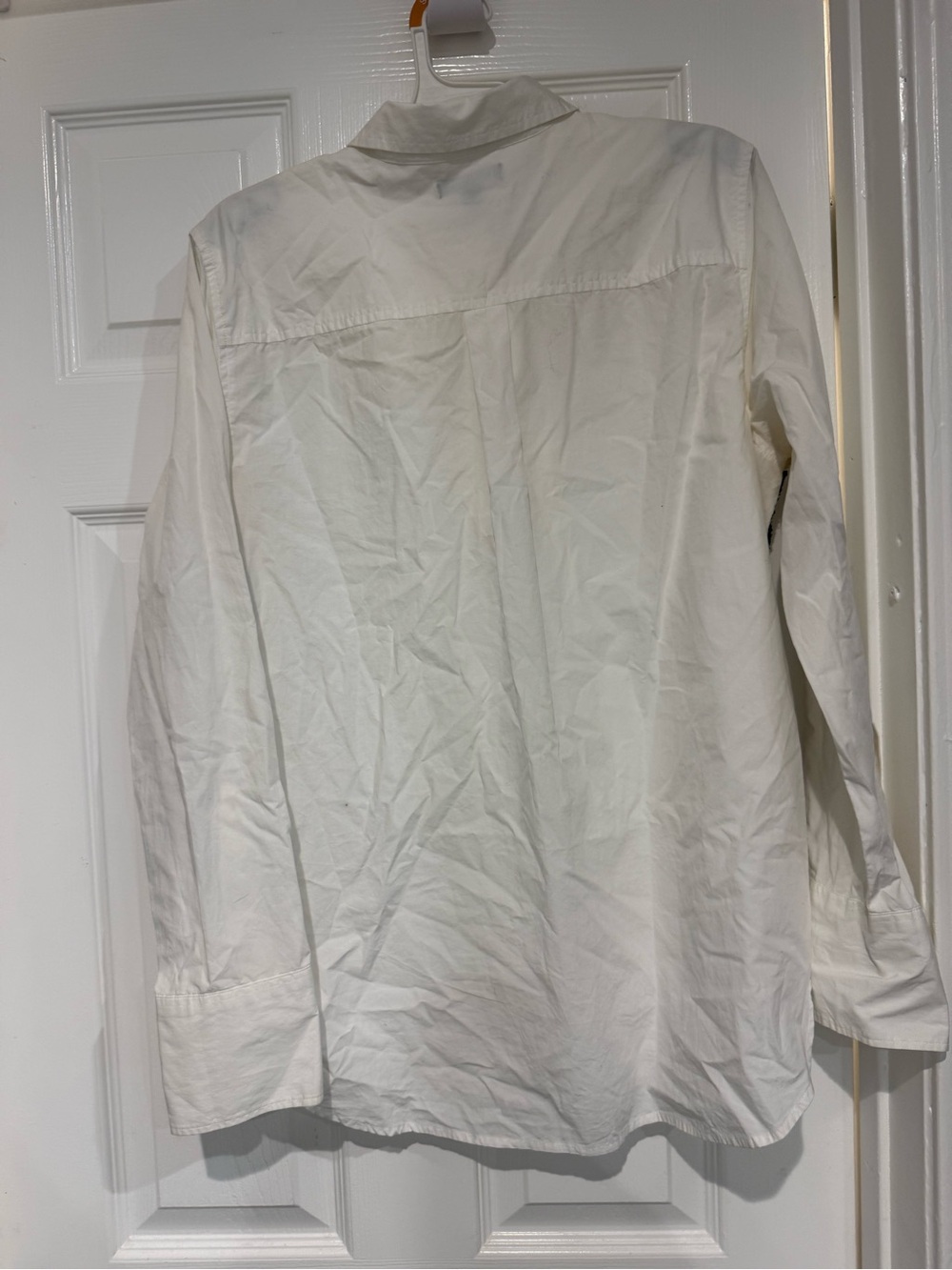 J Crew Classic White Women's Button-Down Shirt with Side Trim sz 14 - Picture 6 of 11